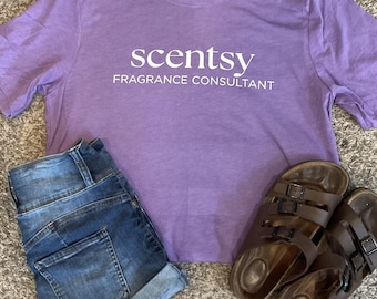 Scentsy Loose fit Bella + Canvas Summer Buttery Soft T-Shirt Tee Advertising Shirt