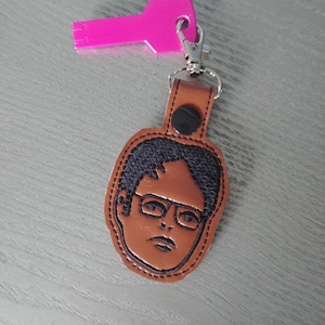 Dwight Schrute The Office Assistant to the Regional Manager Key Fob Keychain 6 colors to chose from