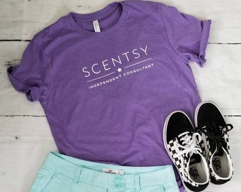Authorized Scentsy Vendor Scentsy loose fit Bella + Canvas Summer T Shirt tee 6 Colors to Chose From