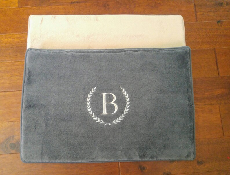 Personalized Microfiber Memory Foam Monogrammed Kitchen or Bath Mat - Etsy