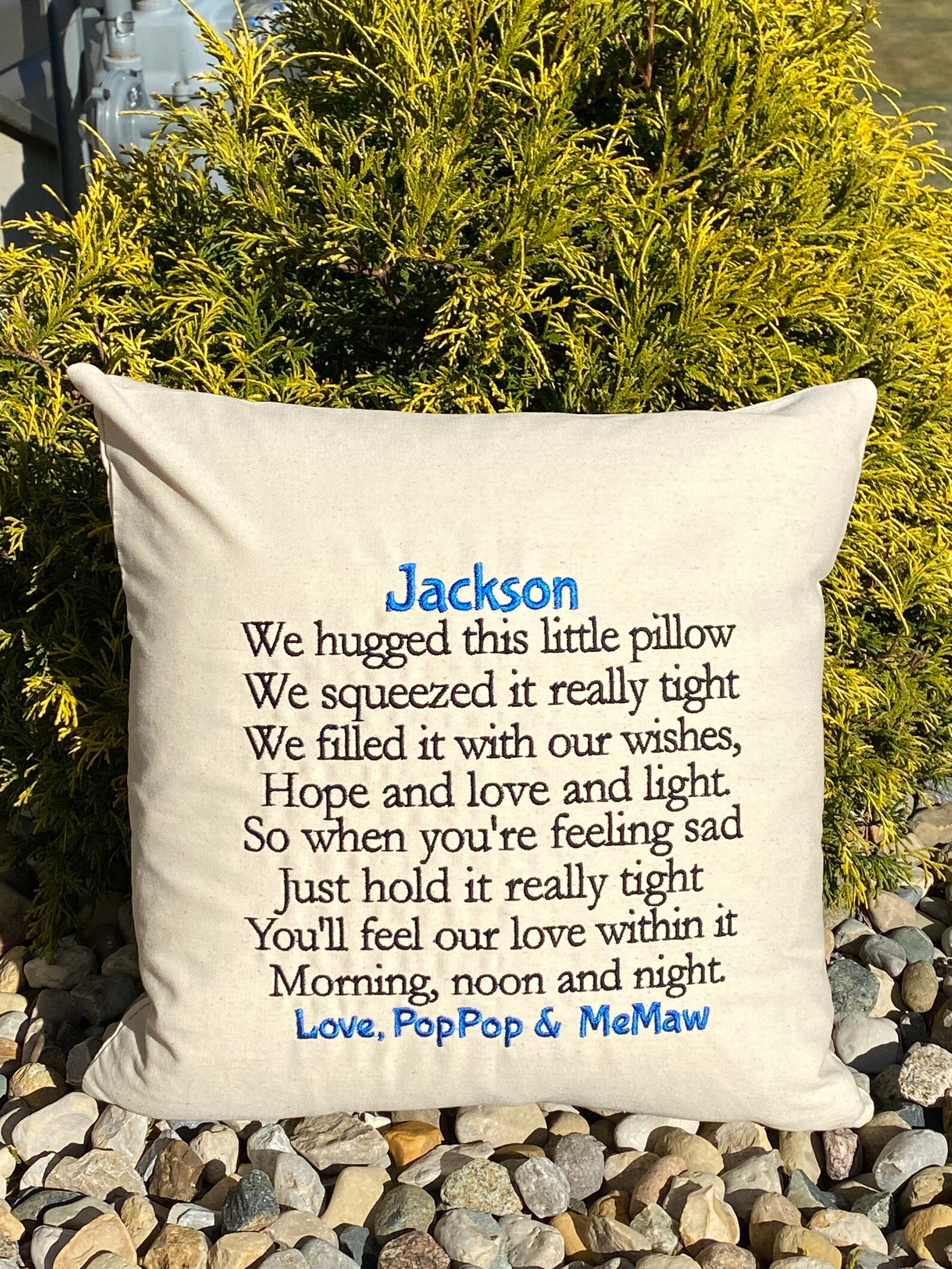 Hug Pillow Long Distance Family Pillow Hugs From Home Dorm Etsy