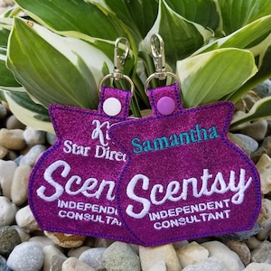 Autorisierter Scentsy Vendor Visitenkartenhalter / Geldhalter Schlüsselanhänger
