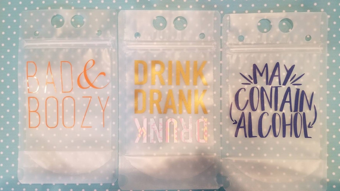 Personalized Reusable Drink Pouch with Straw Choose your Etsy