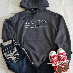 Authorized Scentsy Vendor Scentsy Pullover Hooded Hoodie Sweatshirt Name on Hood - 5 Colors to Chose from