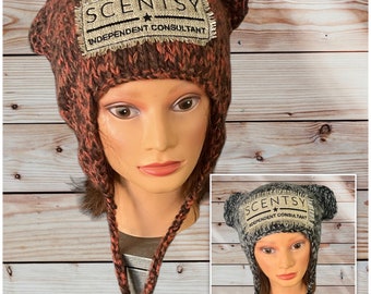 Proveedor autorizado de Scentsy - Consultor independiente de Scentsy Unique Cat Knit Beanie Skull Hat