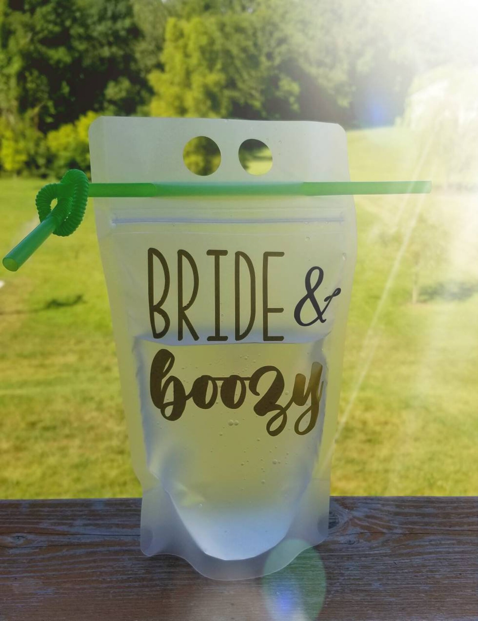 Personalized Reusable Drink Pouch with Straw Choose your Etsy