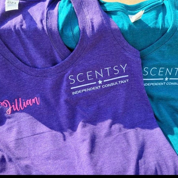 Authorized Scentsy Vendor Scentsy Racerback Tank Top Shirt Consultant Gear