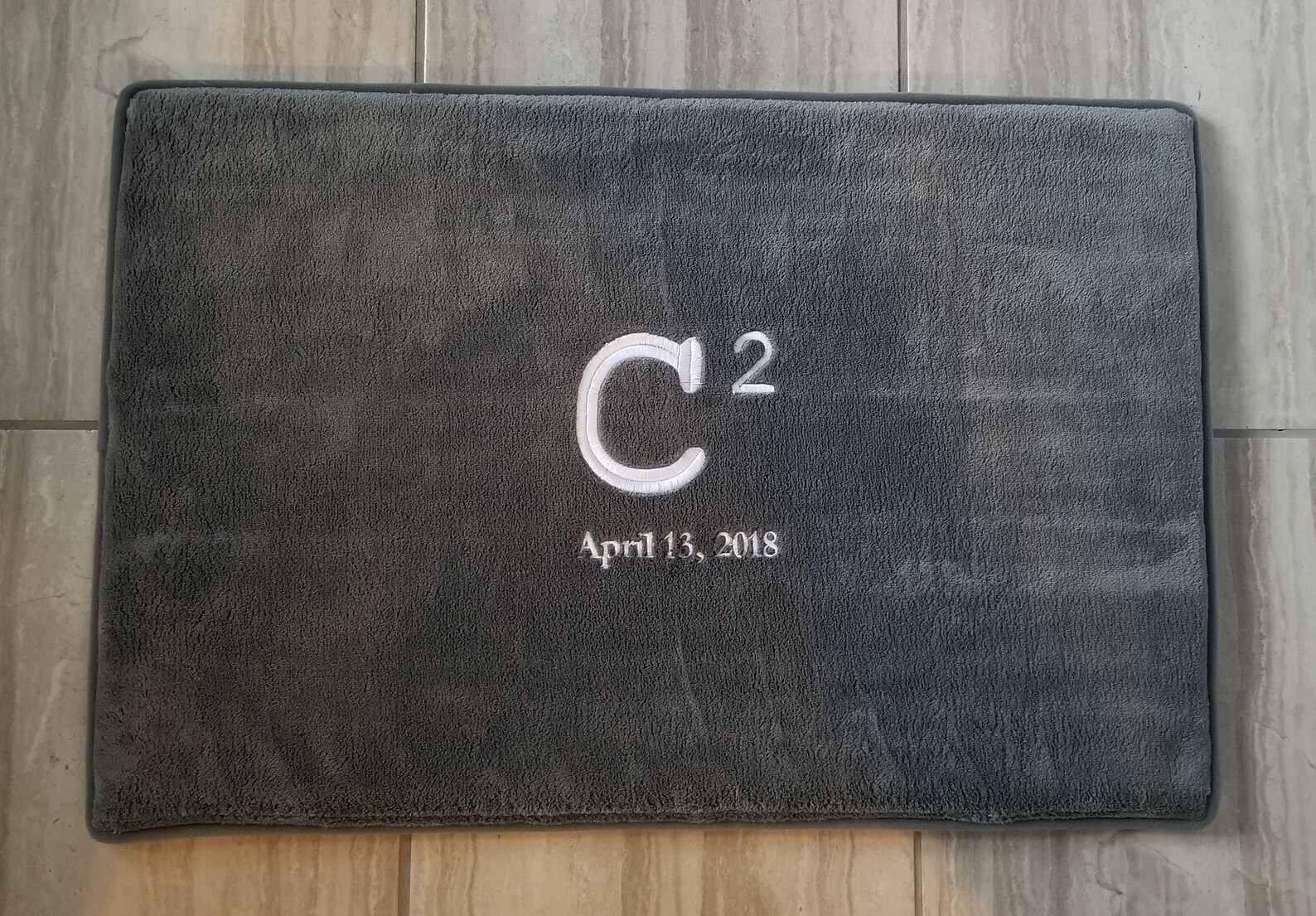 Personalized Microfiber Memory Foam Monogrammed Kitchen or Bath Mat - Etsy