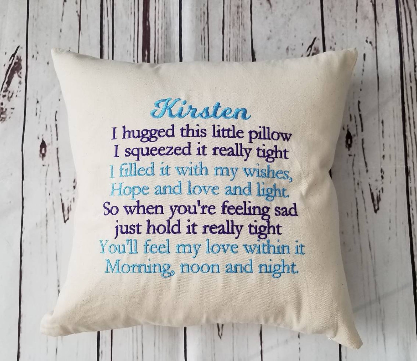 Hug Pillow Long Distance Family Pillow Hugs From Home Dorm Etsy