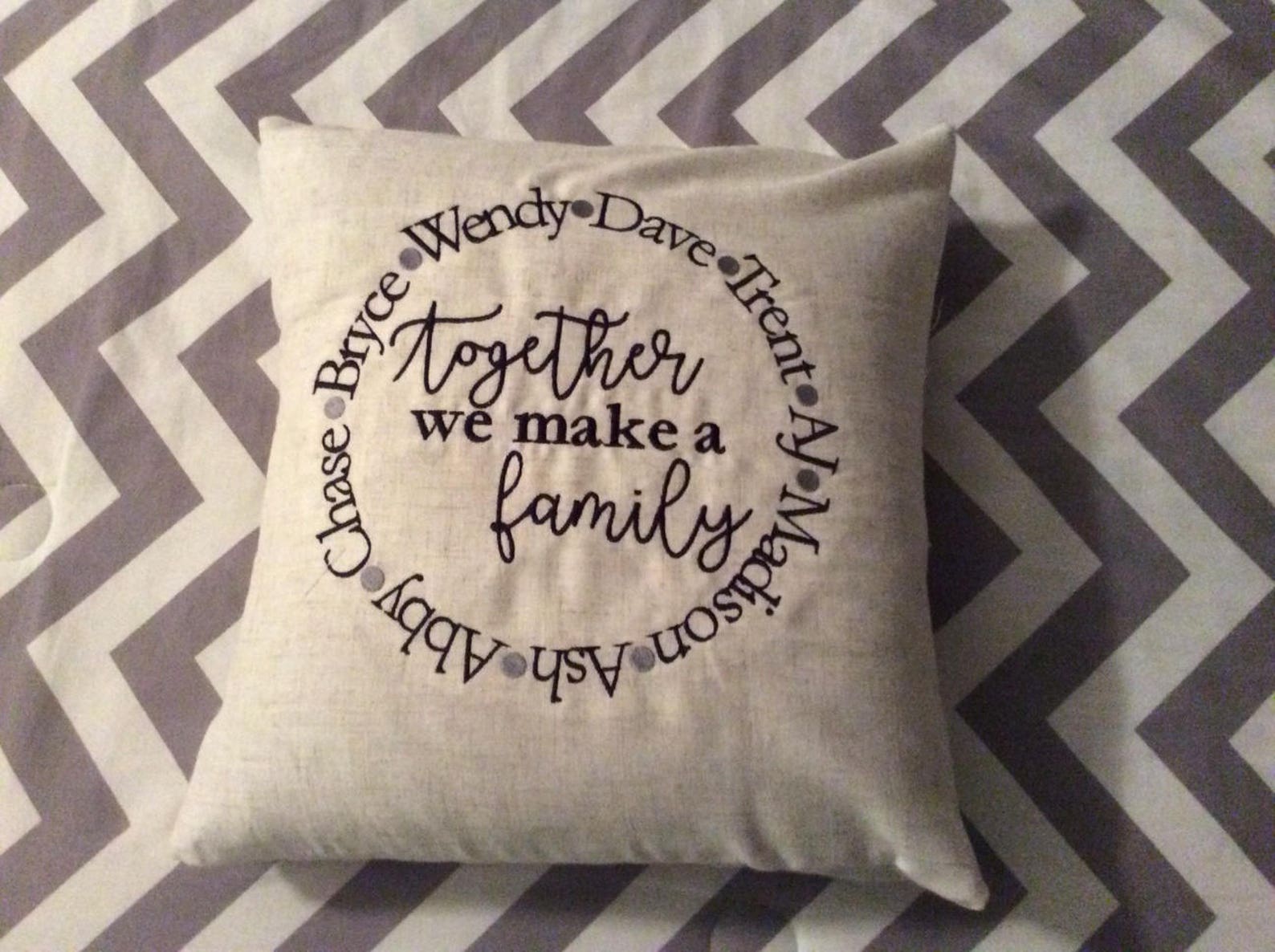 Personalized Together We Make A Family Pillow Etsy