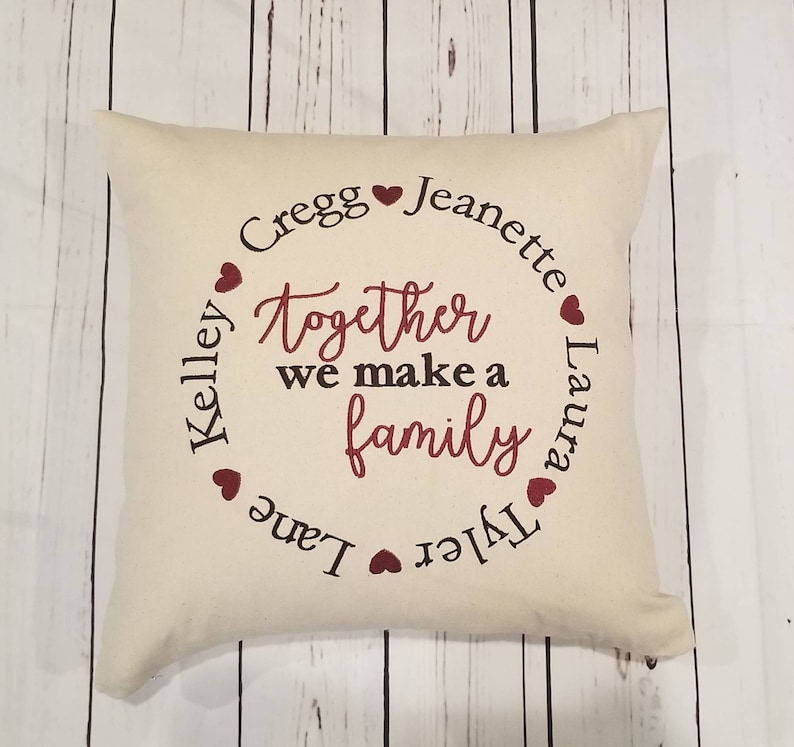 Personalized together We Make A Family Pillow Etsy