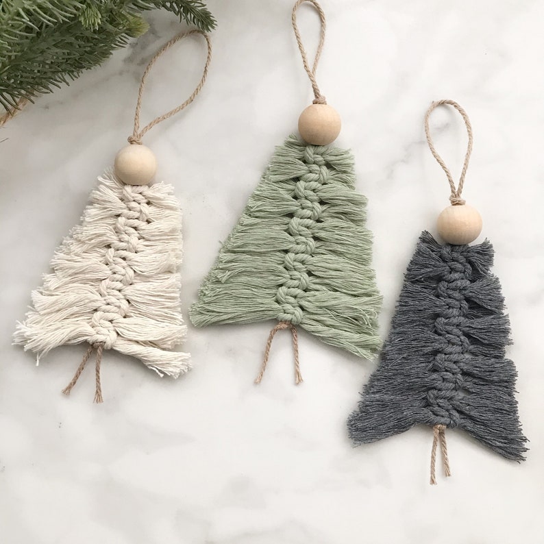 Christmas Tree Ornament Set of 3 Ornaments Holiday Etsy