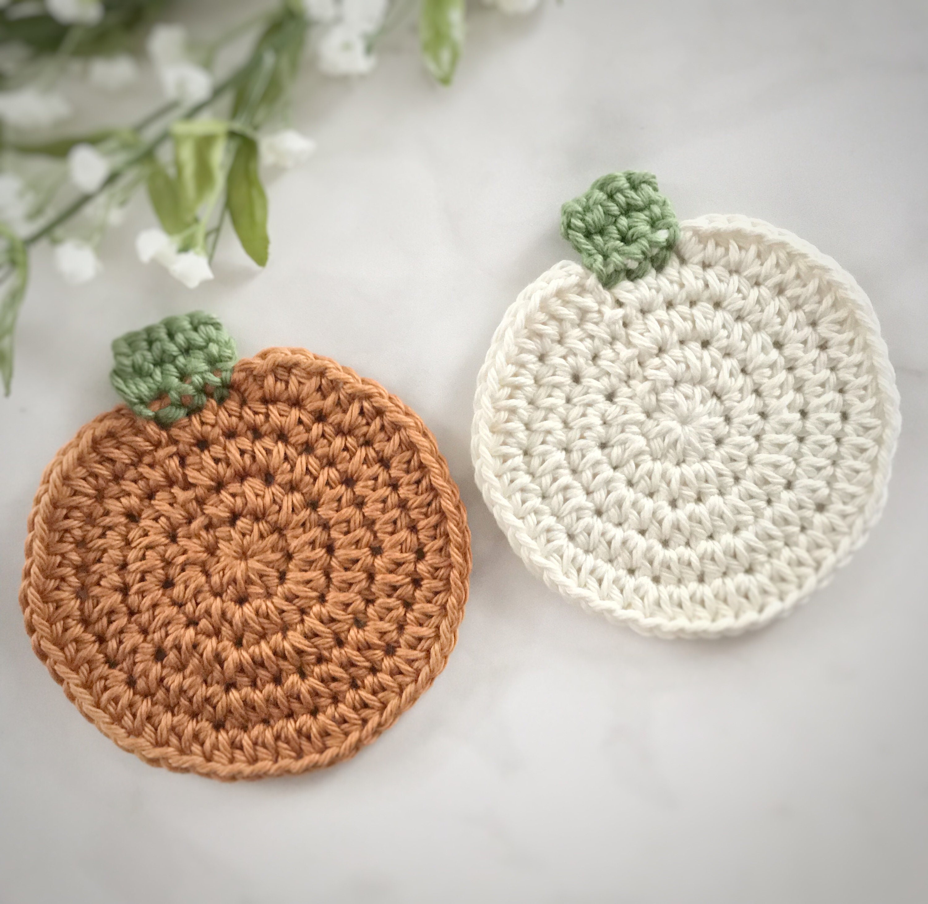 Pumpkin coasters • Fall table decor • Drink coasters
