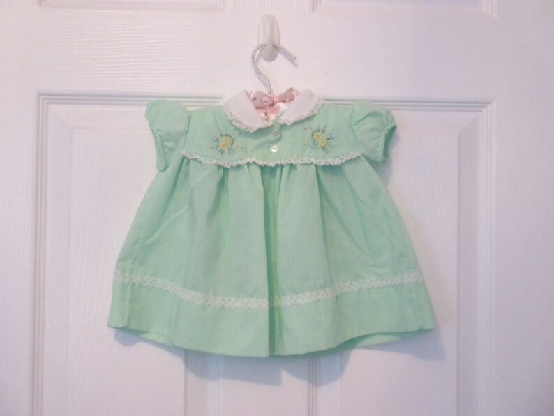 mint green infant dress