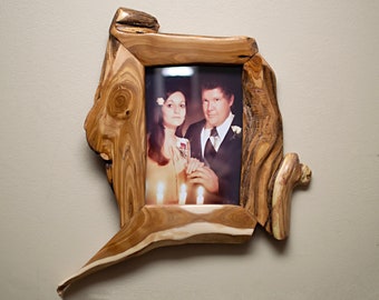 Custom Wood Frames Handcrafted Live Edge 5x7 Unique Picture Frame