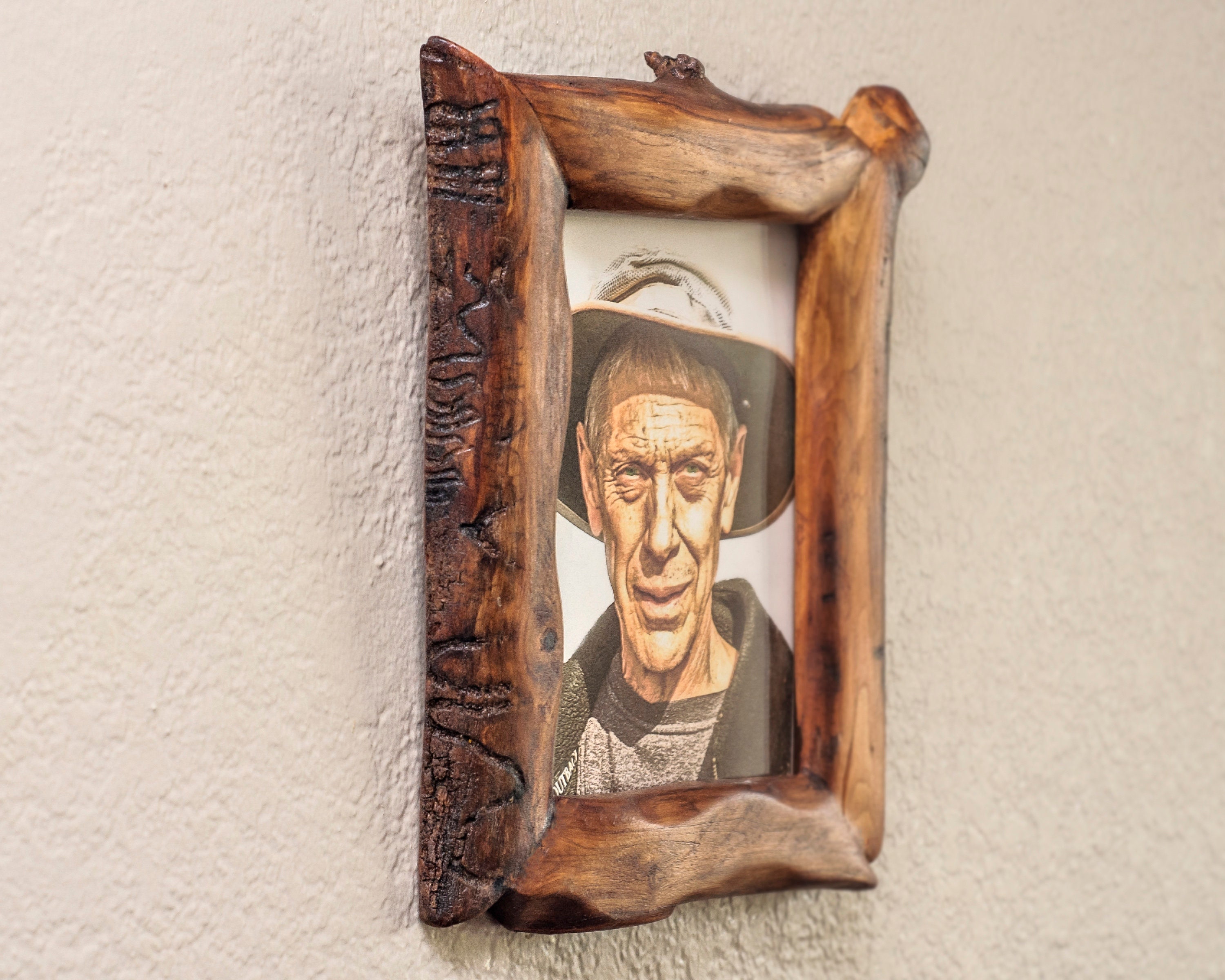 Custom Wood Frames Live Edge Picture Frame 5x7 Unique Etsy Canada