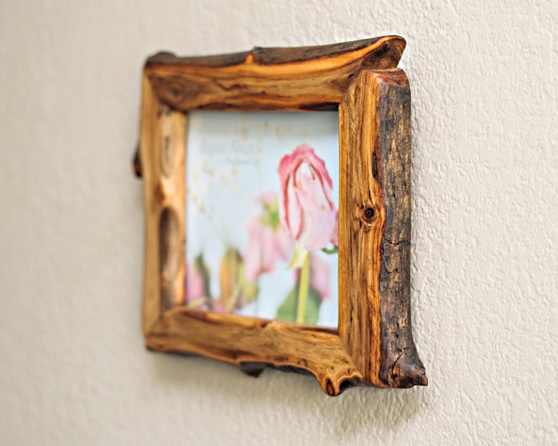 Unique Wood Frames Live Edge Photo Frame 6x8 Wooden Etsy