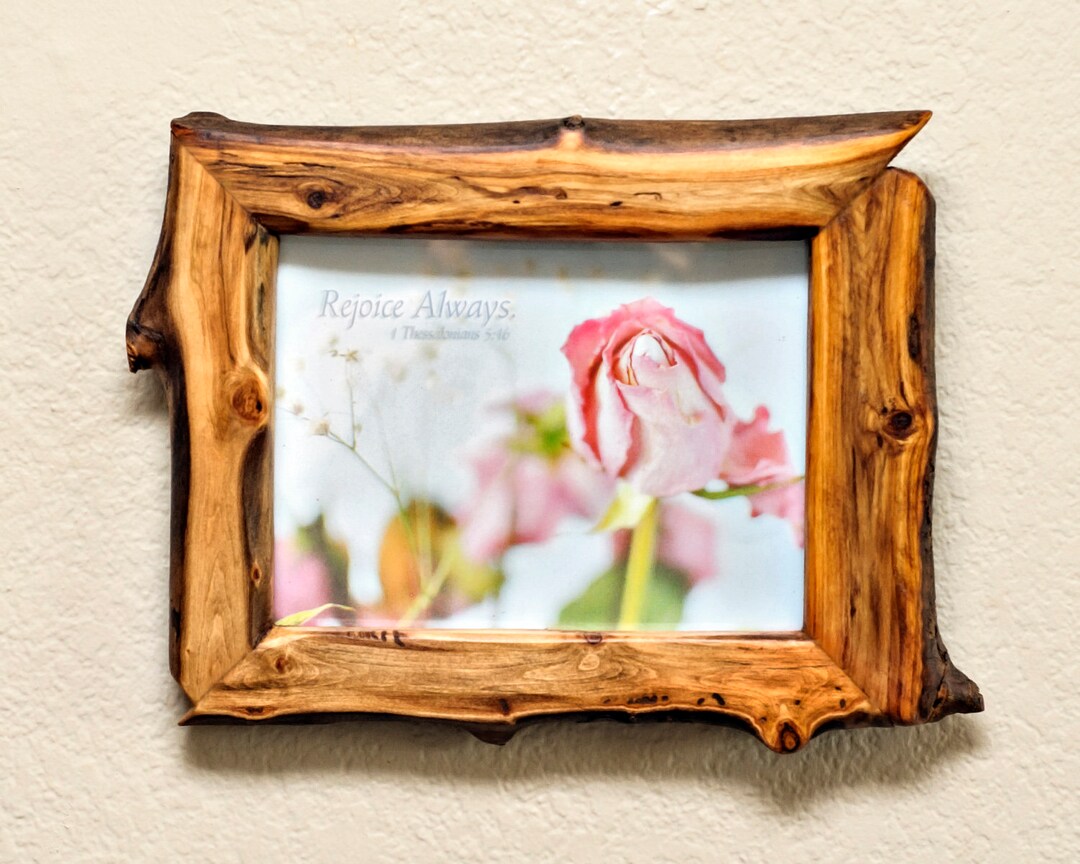 Unique Wood Frames Live Edge Photo Frame 6x8 Wooden Etsy