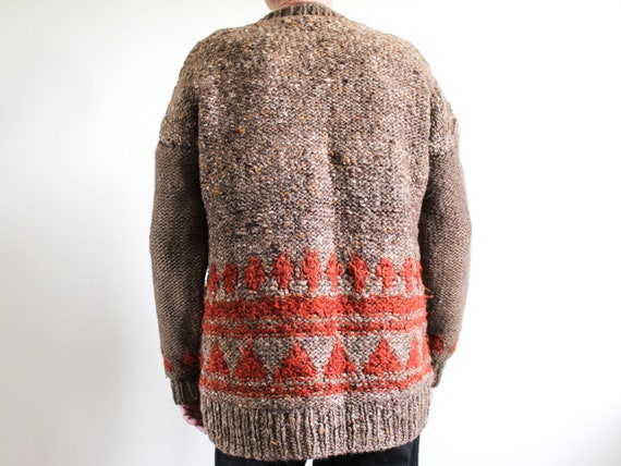 Beautiful Hand Knit and Hand-Spun Jumper - Vintag… - image 4