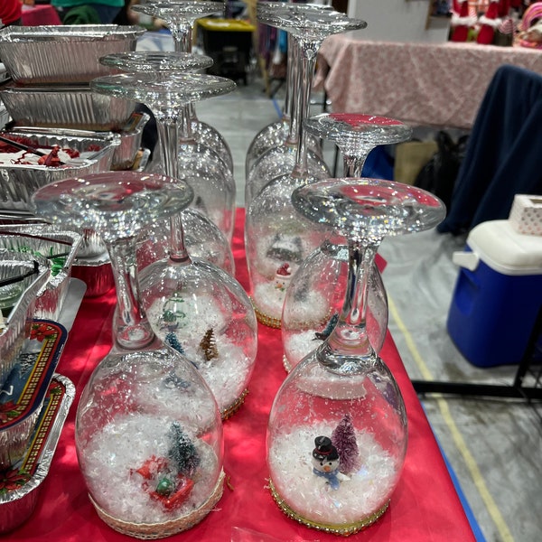 Wine Glass Candles Etsy