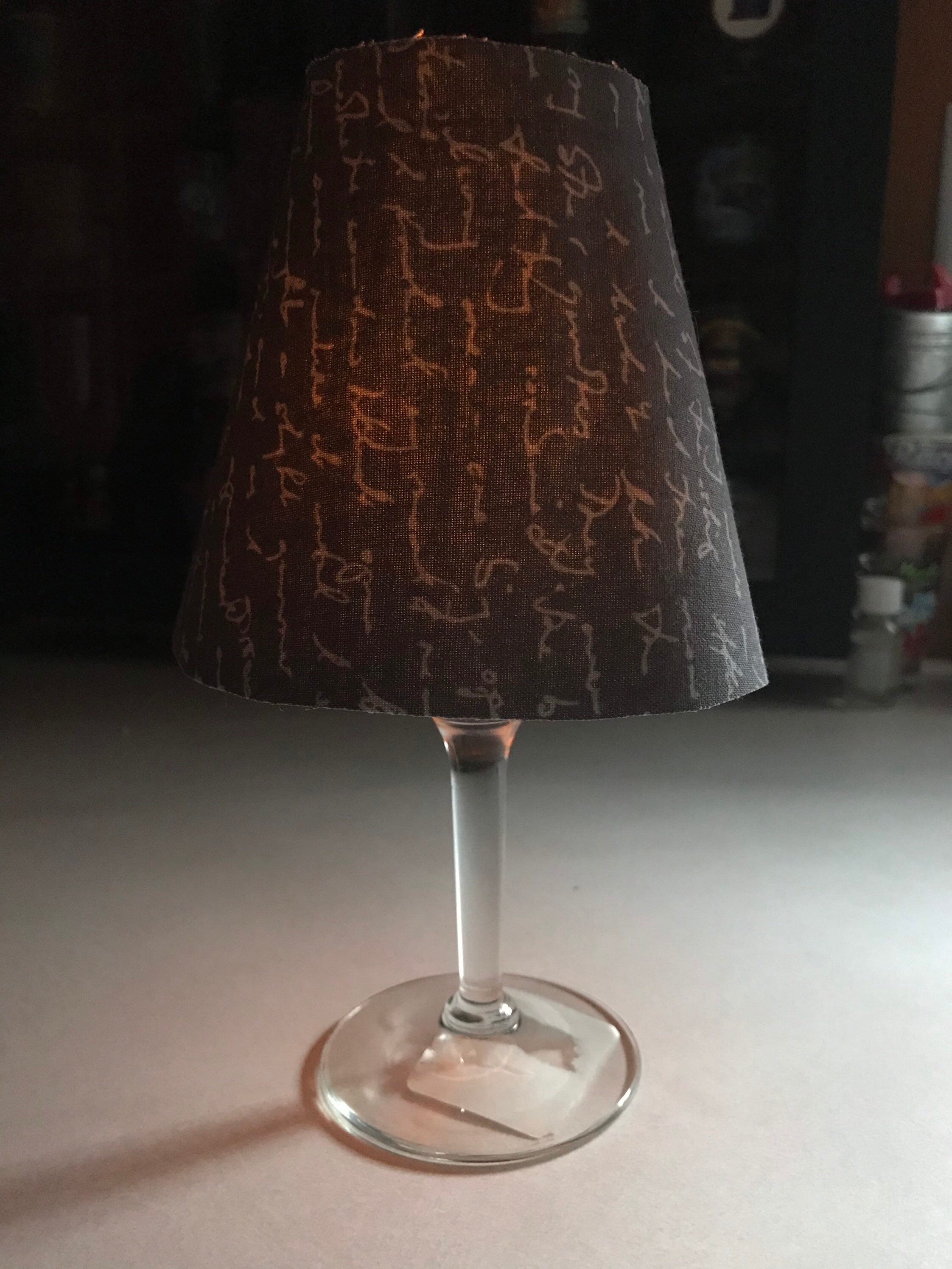 Wine Glass Lamp Shade Etsy