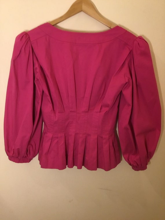 Vintage Yves Saint Laurent Rive gauche pink cotto… - image 6