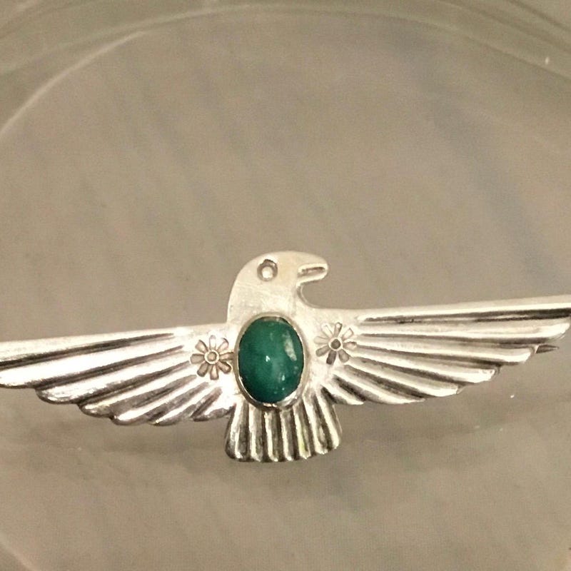 Vintage Small Fred Harvey Era Silver Thunderbird Brooch/Pin 3.3 Grams