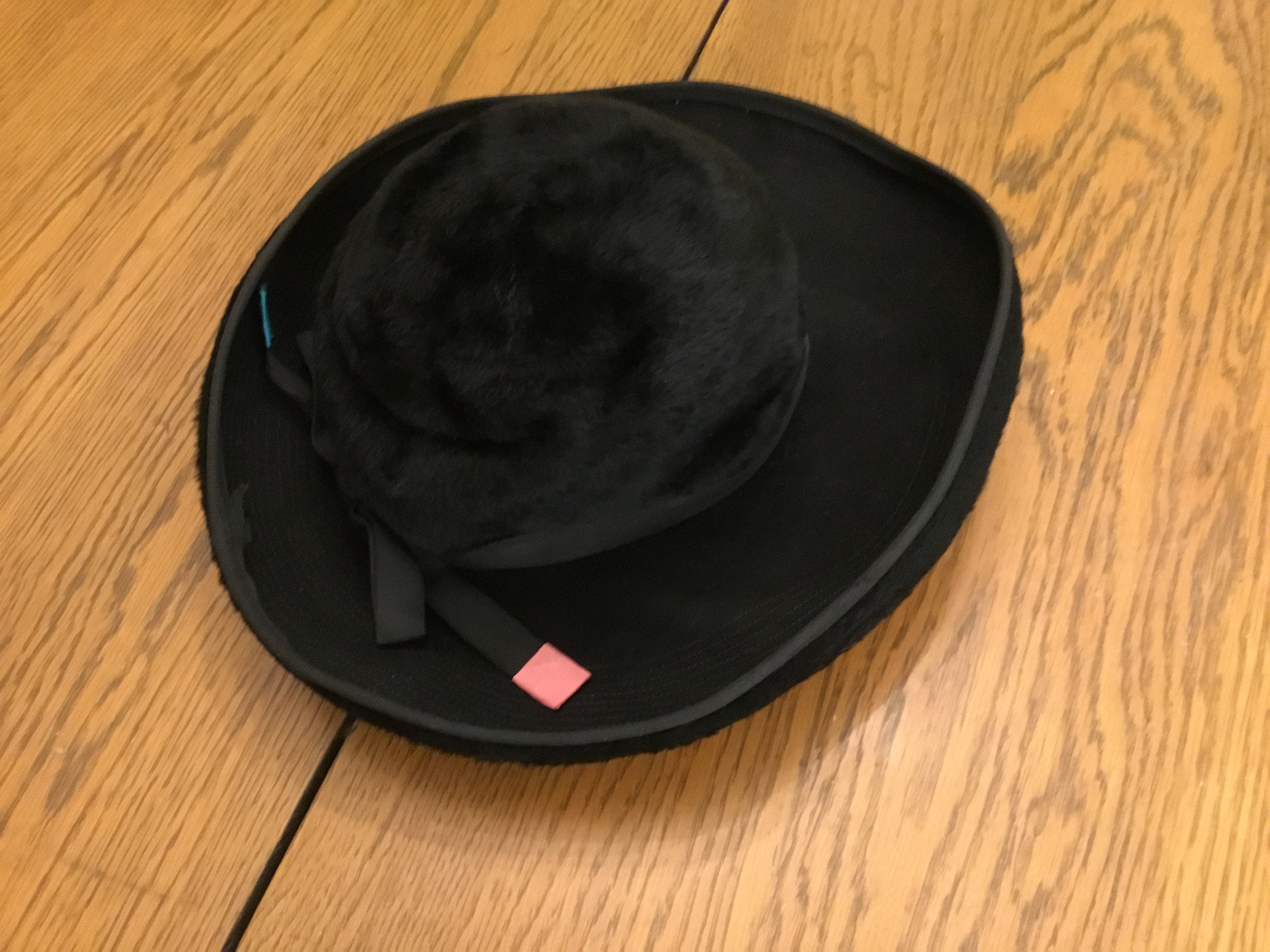 Vintage 1960s Christian Dior Chapeaux Paris New York Black 