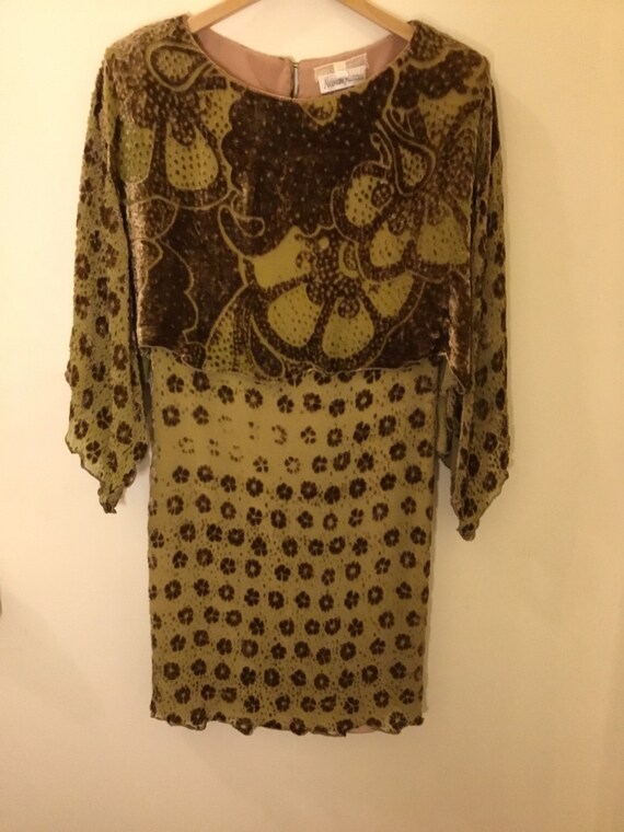 Vintage Holly Harp for Neiman Marcus Olive brown b
