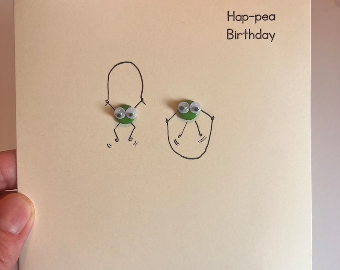 Skipping Pair of Peas Card.