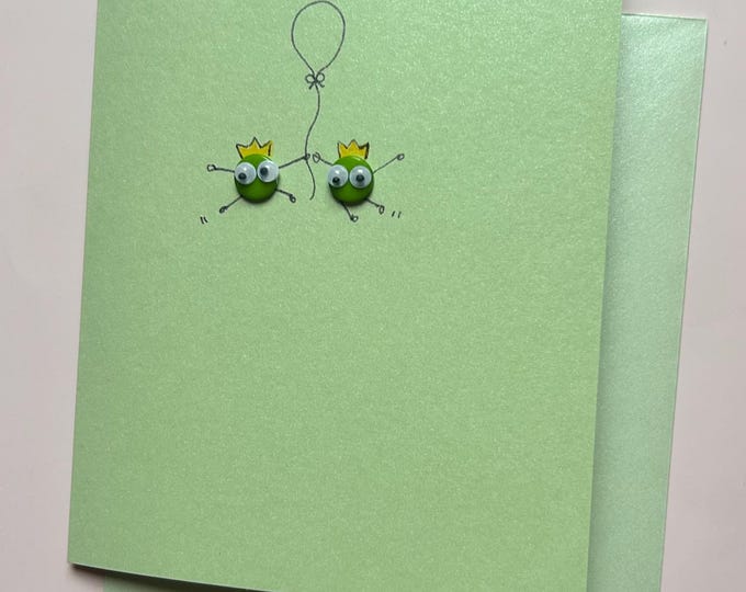 Hap-pea Birthday. Handmade peas birthday cards