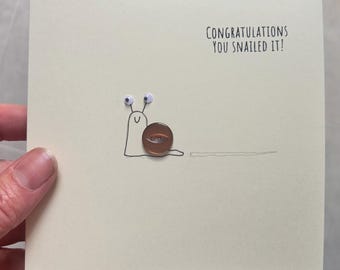Congratulations card- you snailed it.