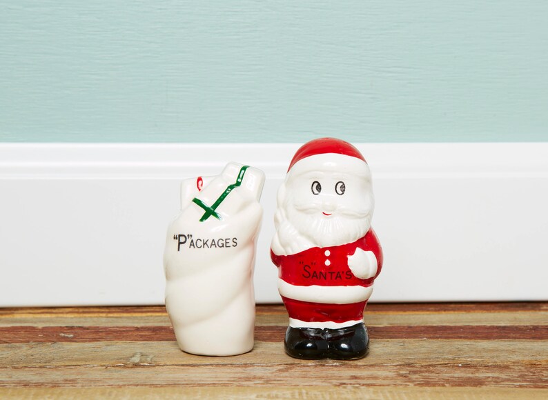 Vintage Santa Claus Salt and Pepper Shakers woolworth Santa Etsy