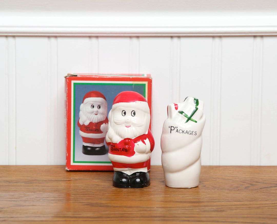 Vintage Santa Claus Salt and Pepper Shakers woolworth Santa Etsy