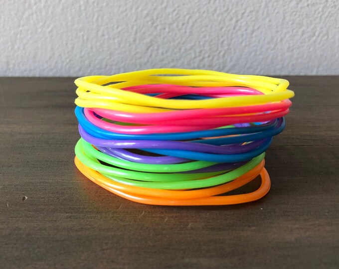 18 Jelly Gummy Bracelet80's Fashion Style Bracelets Set Etsy