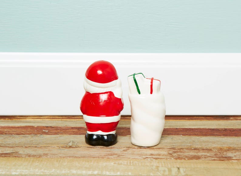 Vintage Santa Claus Salt and Pepper Shakers woolworth Santa Etsy