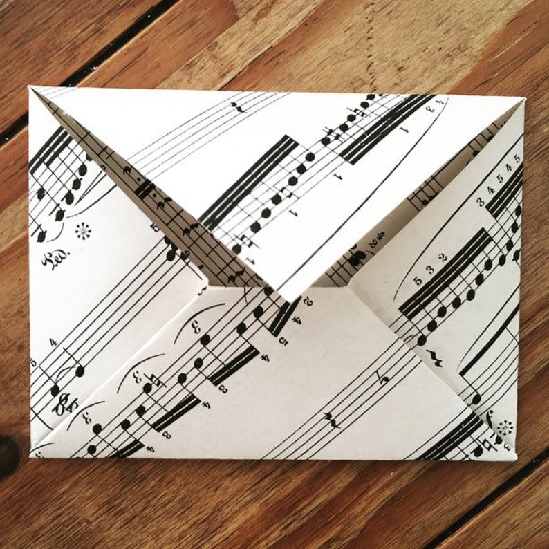 Sheet Music Envelopes Scratch Card Envelopes Seed Envelopes Etsy UK