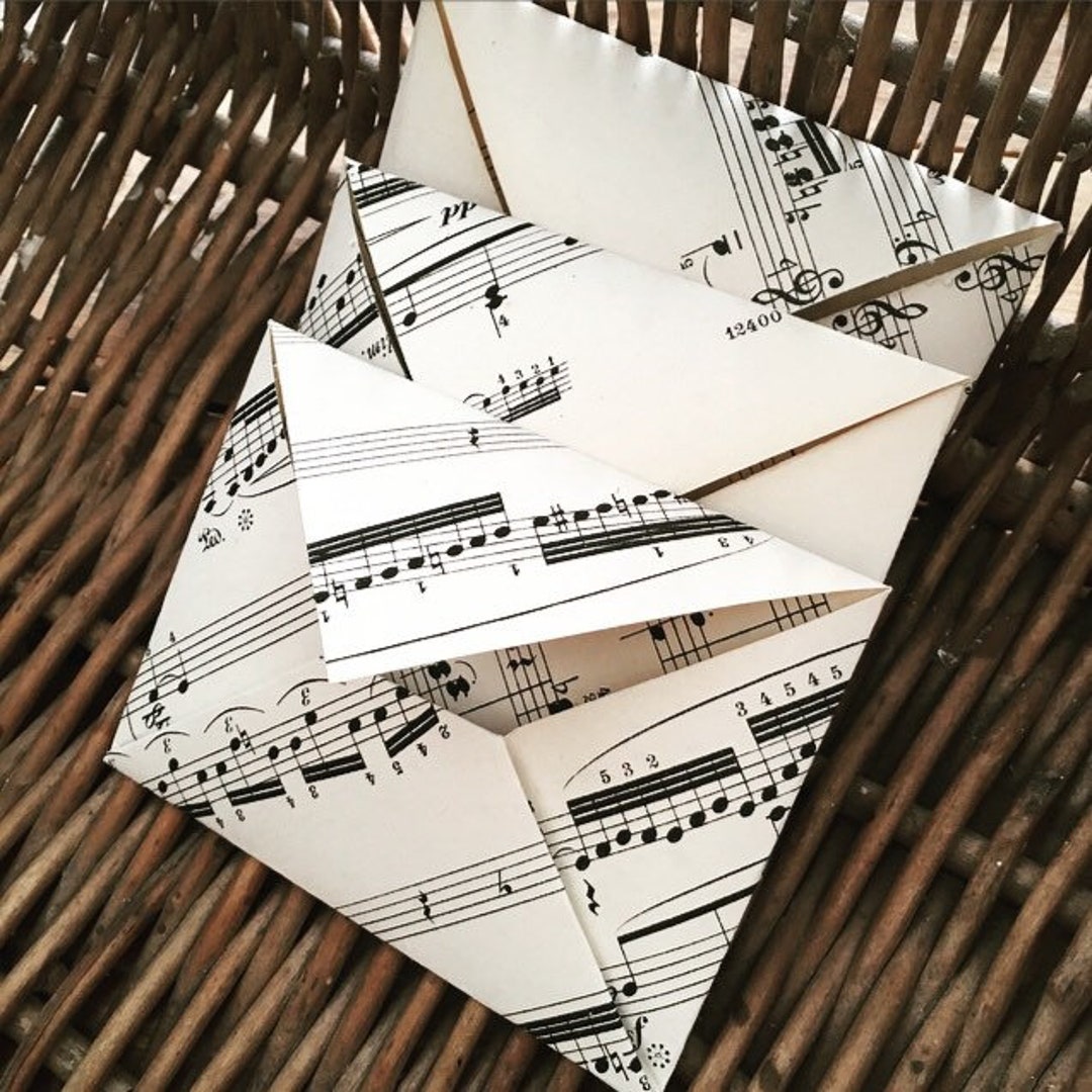 Sheet Music Envelopes Scratch Card Envelopes Seed Envelopes Etsy UK