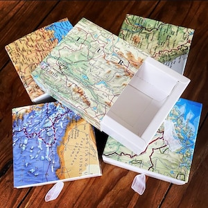 World Map Favour Boxes, Travel Boxes, Favour Matchboxes, Travel Wedding, Travel Party, Travel Favours, Travel Gifts