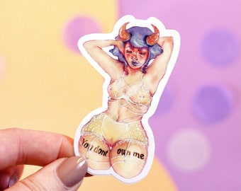 Feministischer Sticker - You Don't Own Me | Feministischer Sticker | Feministischer Kunst Sticker Vinyl