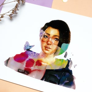 Alex Chen - Life is Strange True Colors | Abstract Life is Strange Watercolor Print | Life is Strange Fine Art Giclée Print