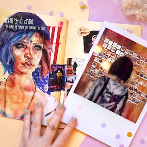 Life is Strange Art Zine | Max Caulfield & Chloe Price Illustrated Fanart Booklet with Quotes | Life is Strange Polaroid Collector Edition image 1