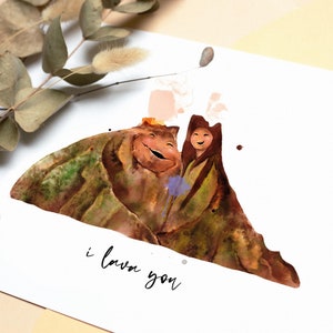 I Lava You Print | I Lava You Volcano Art Print | Słodka ilustracja walentynkowa | I Love You Illustration | Walentynkowy wydruk artystyczny