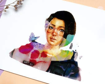 Alex Chen - Life is Strange True Colors | Abstrakter Life is Strange Aquarell Print | Life is Strange Fine Art Giclée Print