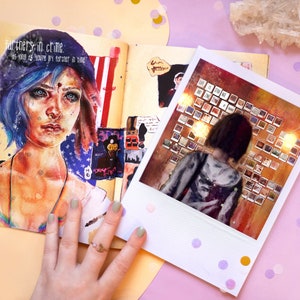 Life is Strange Sammlerheft | Max Caulfield und Chloe Price Handgemachtes Fanart Zitat Booklet | Life is Strange Polaroid Zine