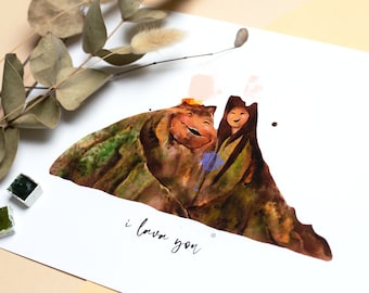 I Lava You Poster | Lava Vulkan Poster | Niedliches Jahrestag Poster | Ich Liebe Dich Kunstdruck | Valentinstag Kunstdruck