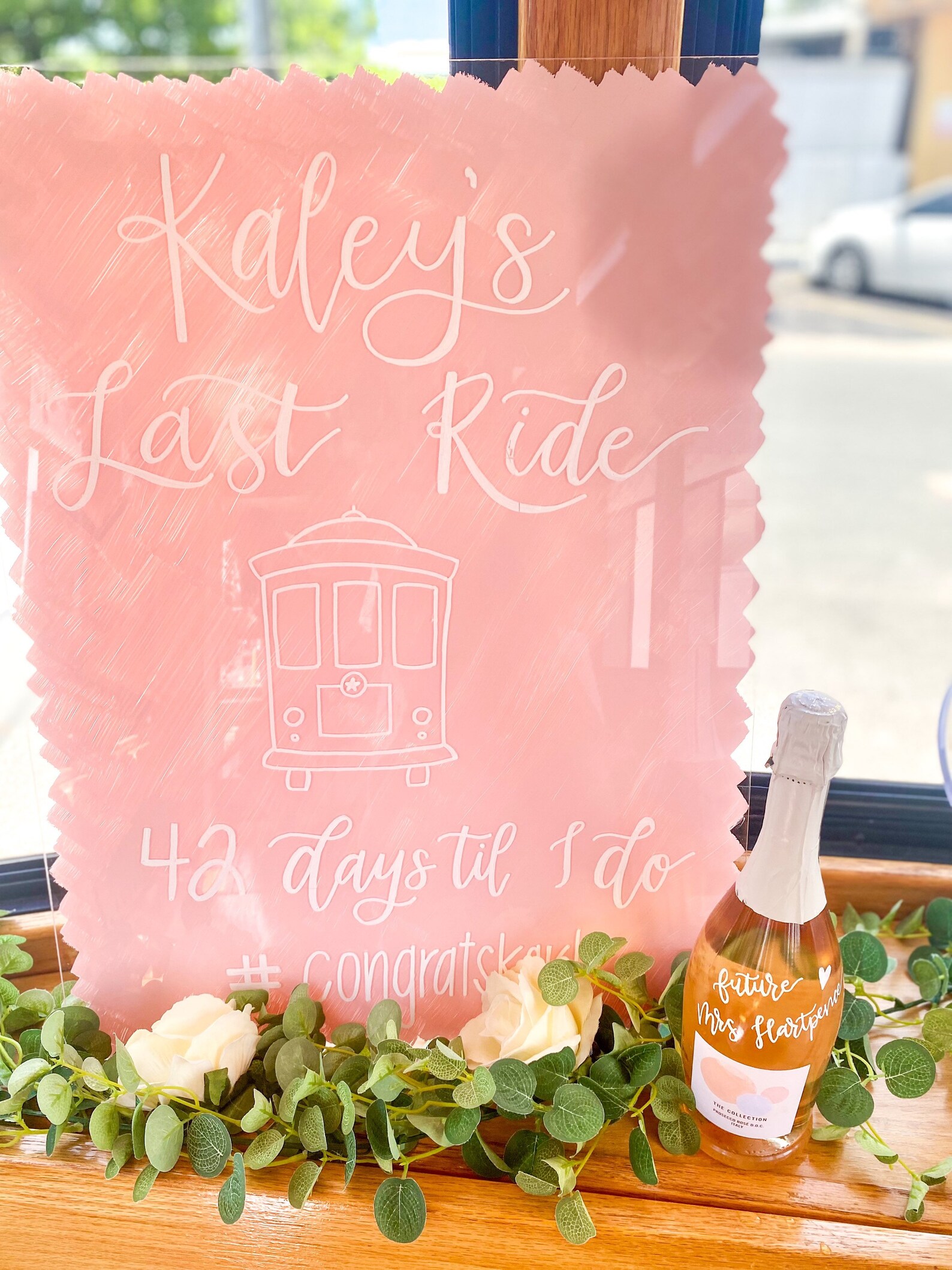 Acrylic Bridal Shower Sign Bridal Shower Sign Painted Wedding Shower Sign Custom