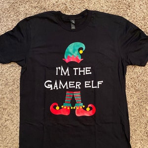 ELF SHIRTS, Elf Family Shirts, Christmas Shirts, Matching Family Shirts, Elf Family Tee, Christmas Elf, Gamer Elf Shirt, Santas Elf Tee