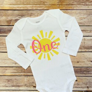 FIRST BIRTHDAY BODYSUIT, Sun Birthday, You Are My Sunshine, Baby&#39;s First Birthday, Summer Birthday, Sunshine Birthday, Our Little Sunshine