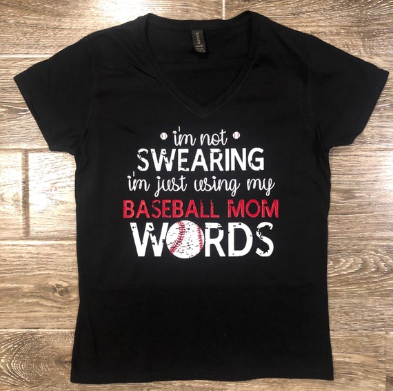 I'm Not Just His Mom Number 1 Fan Baseball T Shirt Women Tee I'm Not Just His Mom Number 1 Fan Baseball T Shirt Women Tee
